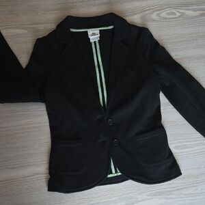 Lacoste Black Blazer with Green Accents